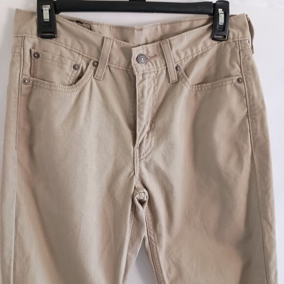 Levi’s 514 Straight Fit Jeans Men’s 29x30 100% Cotton Tan Khaki Casual Pants - Picture 3 of 8